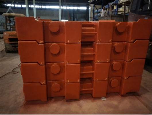 Liebherr Cranes Counter Weights Produk Pengecoran Vakum 10000 kg