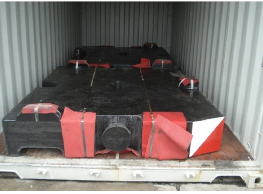 10000kg Gray Iron Cast Counterweight FC250 GG25 HT250