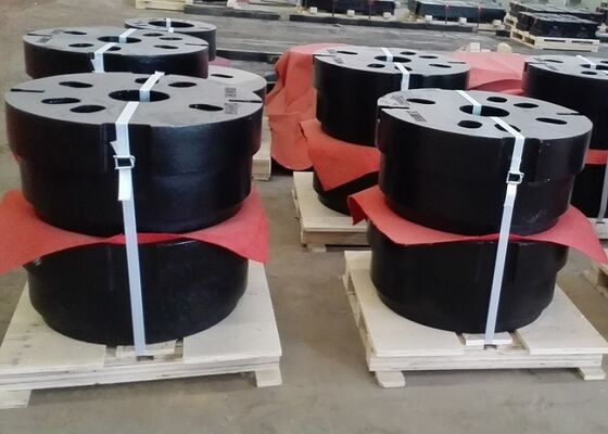 OEM Berkualitas Tinggi Pasir Cast Iron Wheel Counter Berat Untuk Mesin Teknik