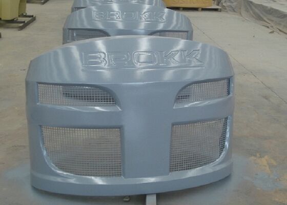 Produk Vacuum Casting Counterweight Selesai Melukis Untuk Compact Excavator