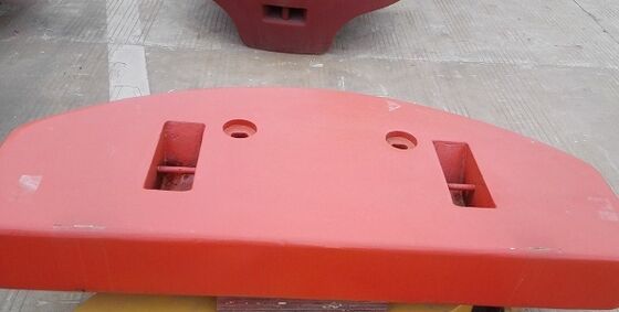 Bobot Penyeimbang Truk Besi Cor Cor Pasir OEM 36 Ton untuk Mesin Industri