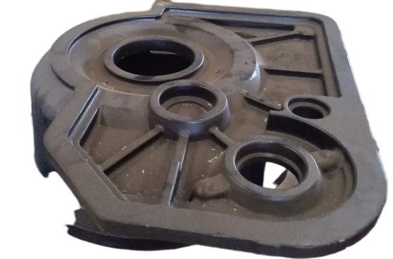 OEM Berkualitas Tinggi Pasir Cast Grey Bagian Besi Kotak Gear Shot Blasting Perlakuan Permukaan Ukuran yang Tepat