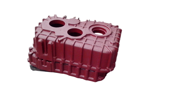 Ukuran Akurat OEM Bagian Besi Cor Abu-abu Gear Box Perlakuan Permukaan Sand Blasting