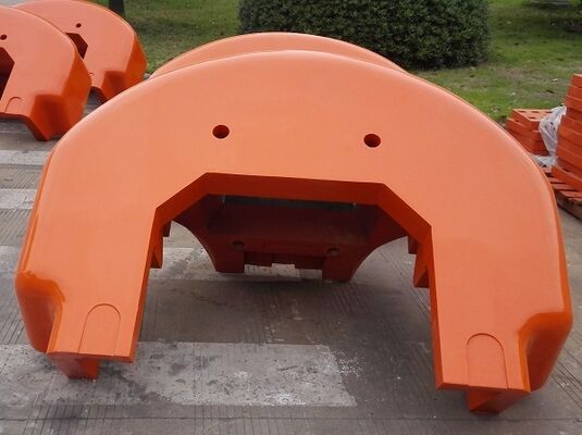 Aerial Work Vehicle Cast Iron Counterweight 500kg - 15000kg Berat Untuk Industri