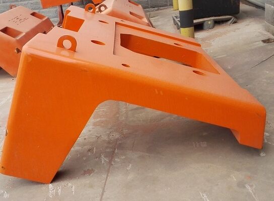Pengecoran Pasir Besar Mobile Crane Counterweight Grey Iron GG150 Bahan Untuk Pile Driving Rig