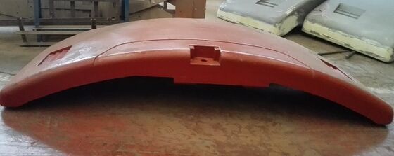 OEM Primer Painting 16 Ton Pasir Cast Iron Counterweight Shot Blasting Dan Grinding Surface