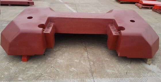 Bantalan Berat Besi Cor Abu-abu Berkualitas Tinggi 14 Ton OEM Dengan Pengecatan Akhir Untuk Mesin Konstruksi