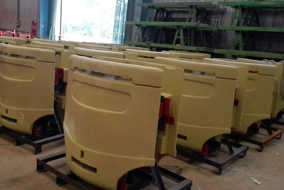 Besi Coran Bagian Counterweight Kecil Dengan Lukisan Permukaan Halus