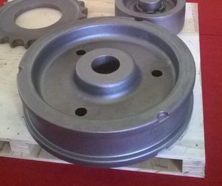 Agricultural Machinery Cast Iron Parts Steering Road Wheel With Shot Blasting Surface