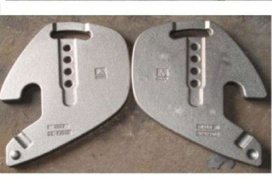 Pasir Casting Besi Bagian Mesin Konstruksi Sedikit counterweight Dengan Finish Painting