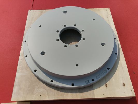 Grey Cast Iron Wheel Counter Berat Untuk Liebherr Mini Excavator Cranes
