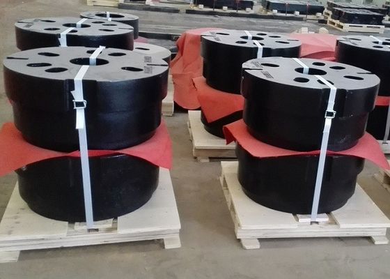 OEM Berkualitas Tinggi Pasir Cast Iron Wheel Counter Berat Untuk Mesin Teknik