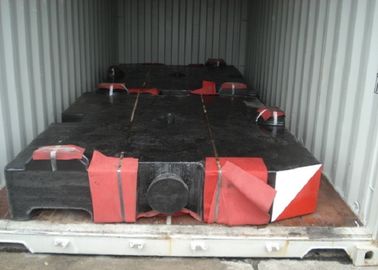 10 Ton Crane Counterweight Produk Pengecoran Vakum Untuk Terex Demag