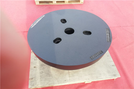 OEM Kualitas Tinggi 800 Kg Pasir Cast Iron Wheel Counterweight untuk Mesin Teknik