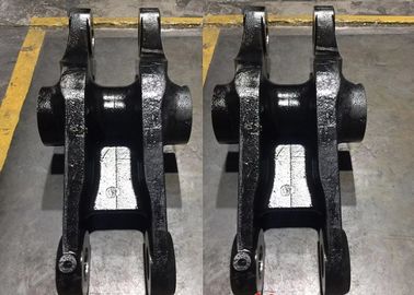 Bagian-bagian mesin pertanian warna hitam tautan besi ulet QT550 OEM kinerja tinggi