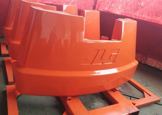 Layanan OEM V-Process Sand Casting Iron Parts Counter Weight FC200 Untuk Aerial Work Platform