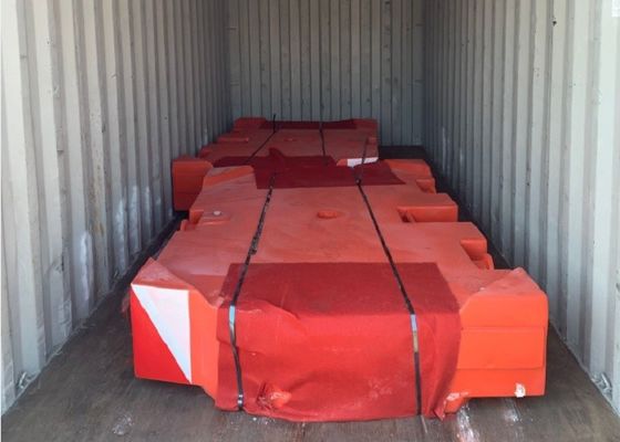 HT250 Iron Cast 10000kg Excavator Counterweight Untuk Teknik