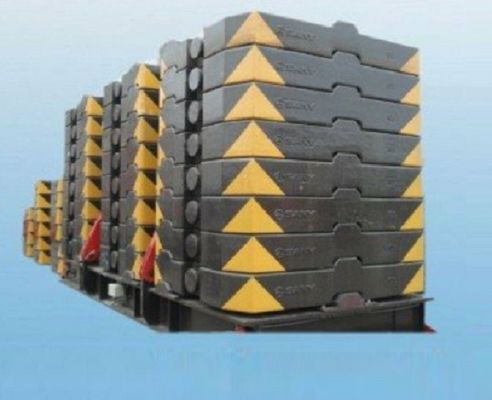 HT250 Iron Cast 10000kg Excavator Counterweight Untuk Teknik