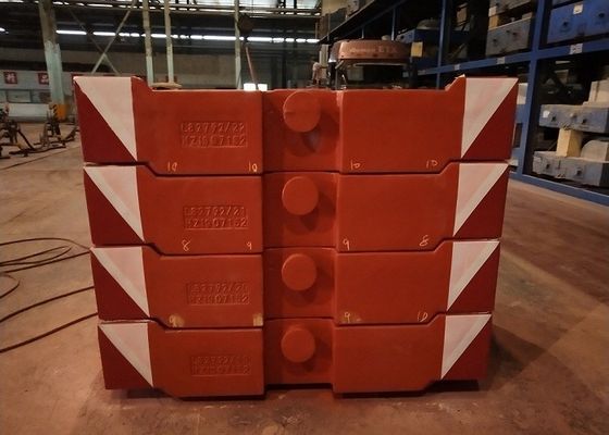 TS16949 Shot Blast Grey Iron 10000kg Crane Counterweight