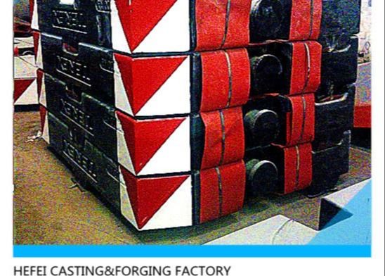 Vacuum Cast Iron GG250 10000kg Crane Counterweight