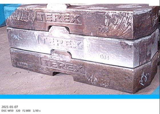 Vacuum Cast Iron GG250 10000kg Crane Counterweight