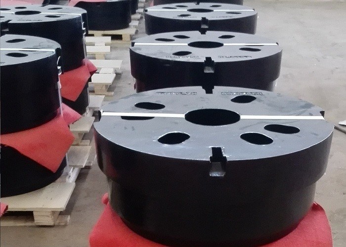 OEM Berkualitas Tinggi Pasir Cast Iron Wheel Counter Berat Untuk Mesin Teknik