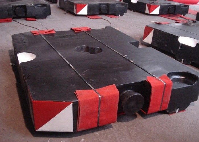 10 Ton Crane Counterweight Produk Pengecoran Vakum Untuk Terex Demag