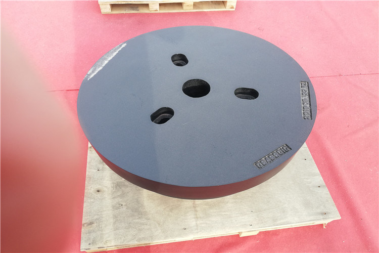 OEM Kualitas Tinggi 800 Kg Pasir Cast Iron Wheel Counterweight untuk Mesin Teknik