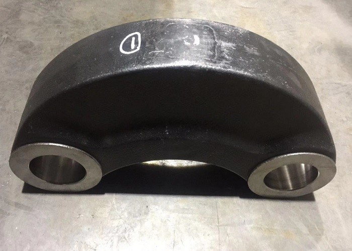 Bagian Besi Cor Cetakan Pasir Berkualitas Tinggi OEM Warna Hitam Untuk Loader Roda Peralatan Khusus Berat 32kg