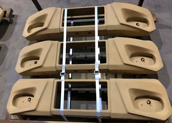 Suku Cadang Besi Cor Cetakan OEM Proses Vakum Bobot Penyeimbang Ekskavator Mini untuk Mesin Industri