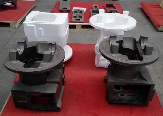 OEM Lost Foam Casting Iron Parts Transmission Housing Untuk Forklift Dengan Finishing Painting