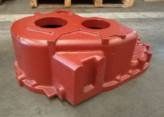 49kg Pasir Casting Besi Bagian Kecil Truk Clutch Case Dengan permukaan halus Untuk Mesin Industri