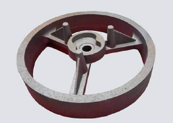 Flywheel Resin Bonded Sand Casting Bahan FCD550 GGG55 Dengan Permukaan Halus