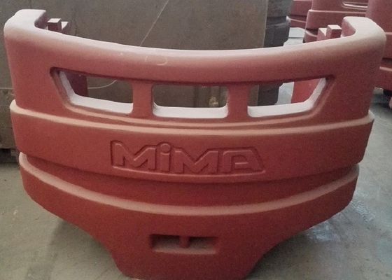 OEM counterweight besi cor pasir berkualitas tinggi untuk mesin konstruksi